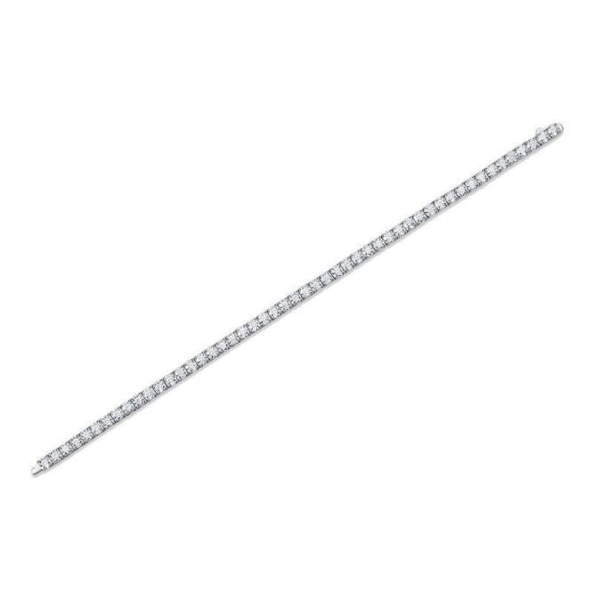 5mm EF/VS1 Round Cut Lab Grown Diamonds Tennis Bracelet - Image 4
