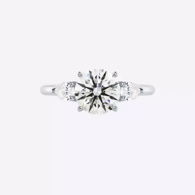 Wedding Ring 14k White Gold 1.80 Carat Round Cut Lab Created Diamond - Image 3